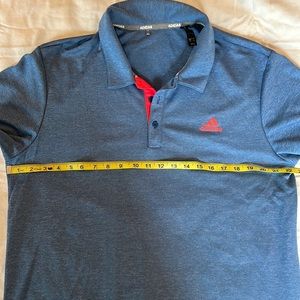 Adidas Blue/hot pink performance polo